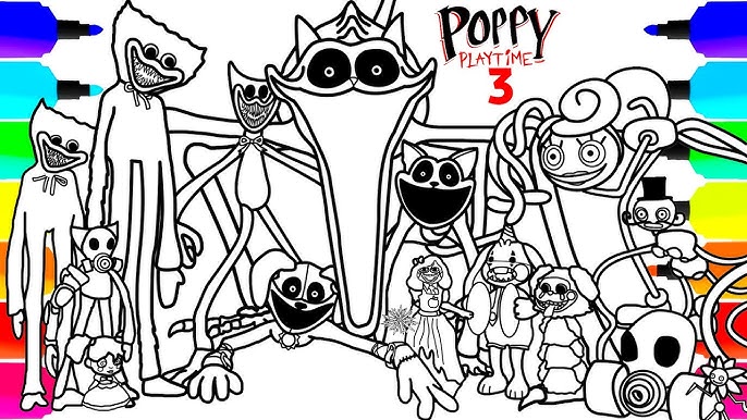 poppy playtime chapter 2 coloring pages